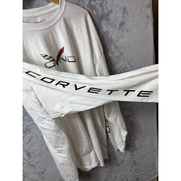 LGND Supply Co Men’s Tshirt Size 3XL White With Corvette Long Sleeve - Picture 3 of 3